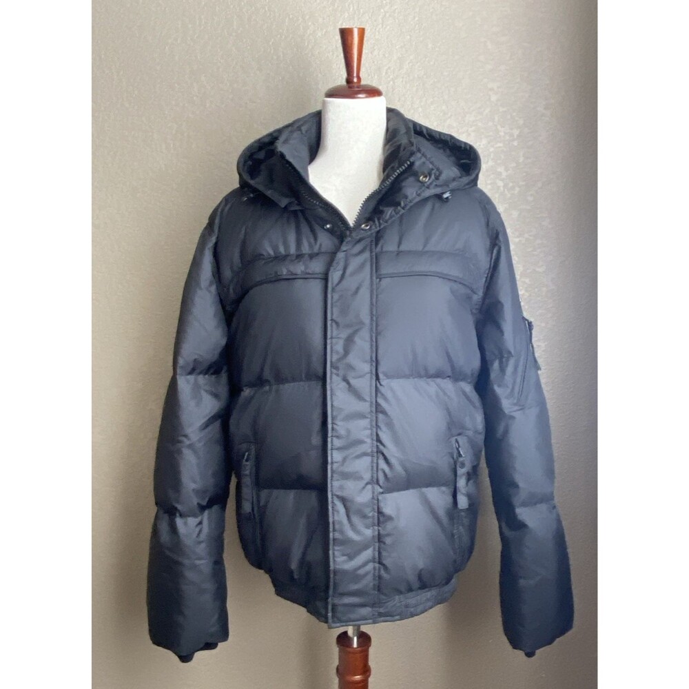 Marc New York Andrew Marc Women’s Down Padded Hooded Puffer Jacket Size M Black